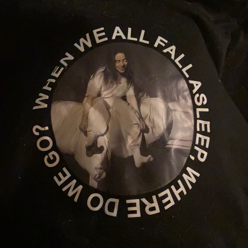 It’s a black hoodie it’s pretty comfy and cute